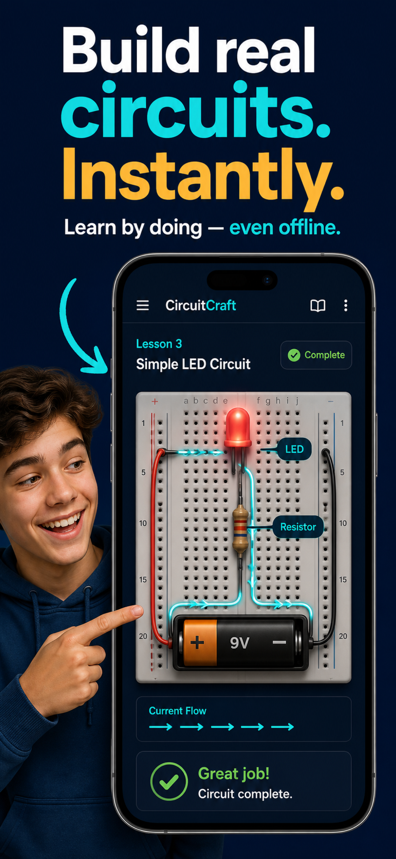 CircuitCraft LED circuit lesson